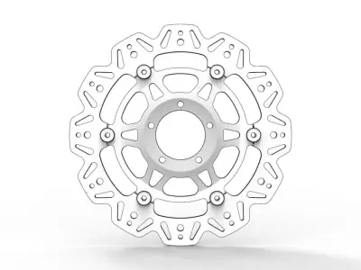 EBC Vee Rotor Front Brake Disc 3D model