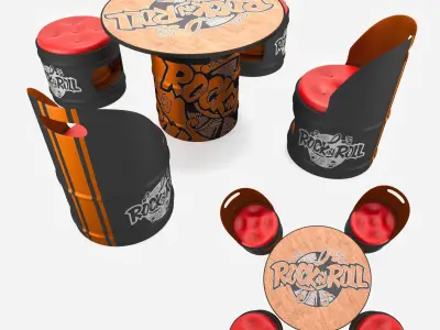 Bar furniture 3D model