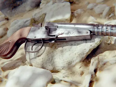 The old Egyptian gun 3D model