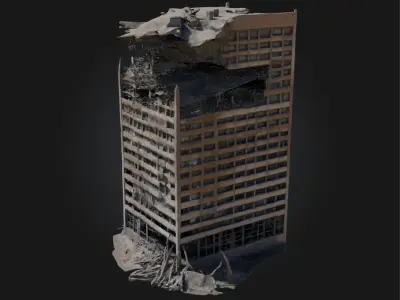 Ruined Tower  Echoes of a Forgotten Era 3D model