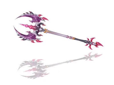Demon Lord Spear Low-poly 3D model