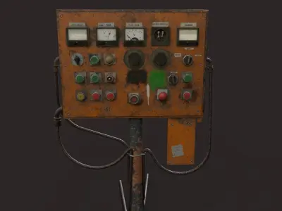 Old Control Panel 3D model get