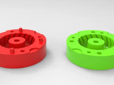 Mold for diecast Monster Jam tire 1 Scale 1 to 25 3D print model
