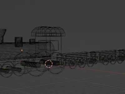 Toy Train 3D model buy