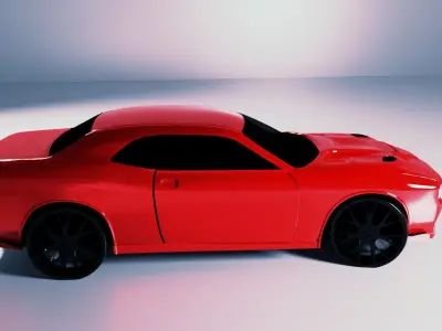 1989 Dodge Challenger Low-poly 3D model