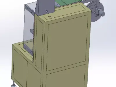 Velcro for plastic parts bonding machine 3D model