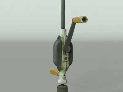 Hand Drill High Poly 3D model