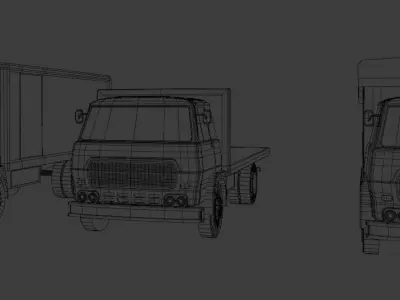 Fiat 673 Low-poly 3D model