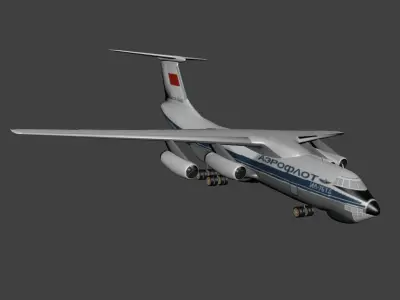 Ilyushin Il 76 Free low-poly 3D model