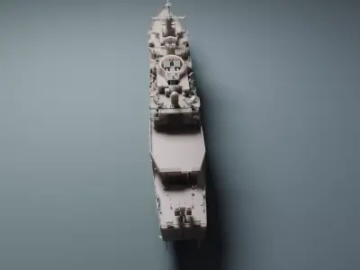 Niteroi Frigate High Detail 3D Model For Resin Printing 3D 3D print model