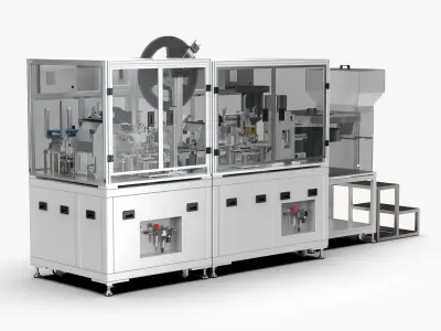 Automatic Micro Motor Assembly Machine 3D model