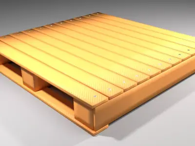 Pallet - Two Way Stringer 3D model