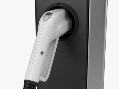 Electric Vehicle Charging Station  purchase 3D model