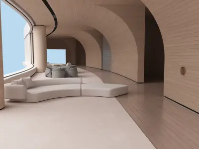 The Hotel Lobby 11 3D model