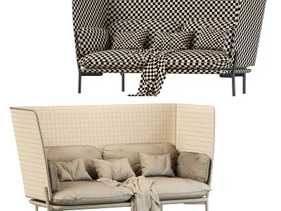 Cloud High Back LN6 by andTRADITION 3D model