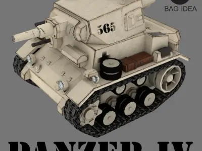 Mini Tank Low-poly 3D model by oat-nuthapol