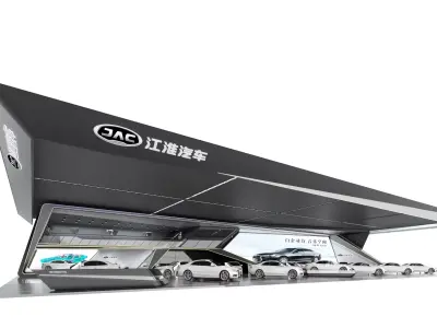 auto booth  3D model by chenchenchangchang