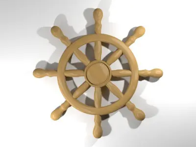 Steering - Ship type 3D model