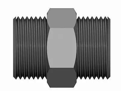 PVC Nipples - BSP Male Free 3D model