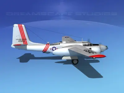 Douglas A-26B Invader V02 3D model