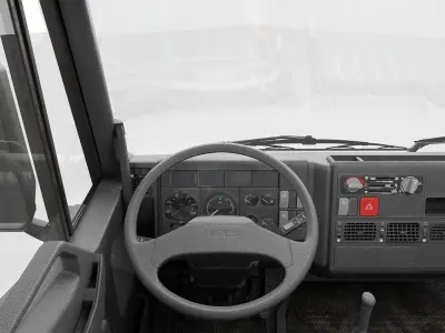 Iveco Eurocargo 100E18 2001 Chassis Low-poly 3D model