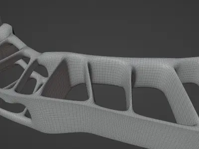 Compound bow 3D model