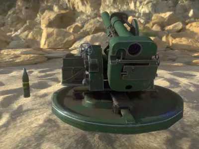 B4 203mm Heavy Howitzer  3D model