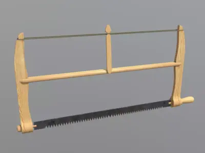 Frame Saw  Low-poly 3D model