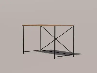 Low-Poly Industrial Desk - Game Ready PBR Low-poly 3D model