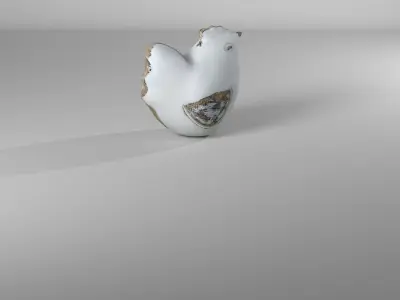Decorative Rooster Figurine Animal 3D model