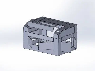 Laser machine Frame 3D model