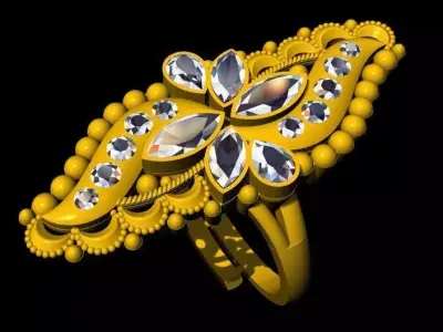 Antique Ring 3dm file 3D print model