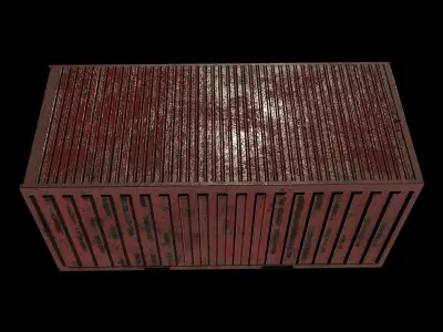 Shipping Container Low-poly 3D model purchase
