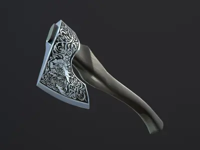 RussianAxe axe Low-poly 3D model