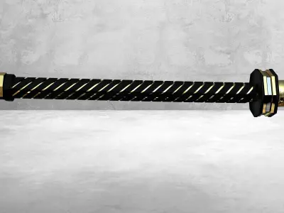 sword x-fury blade Low-poly 3D model
