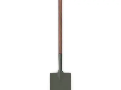Shovel Low-poly 3D model 18