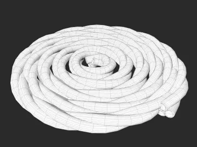 Folded Rope  Low-poly 3D model