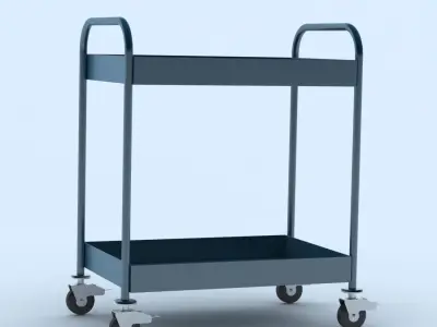 Tableware collection cart 3D model