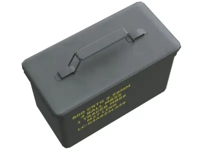 Ammunition Box 1 New Low-poly 3D model