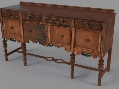 Antique Sideboard 3D model