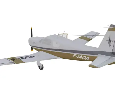 SOCATA ST-10 Diplomate Low-poly 3D model
