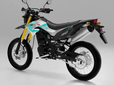 2019 - Kawasaki D-Tracker 150 3D model