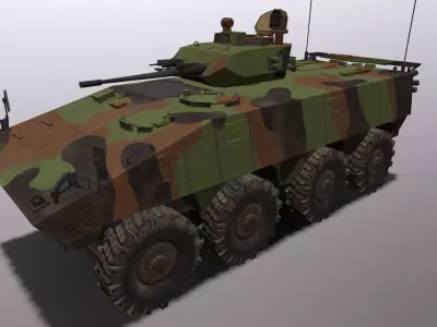 IFV VBCI  Low-poly 3D model