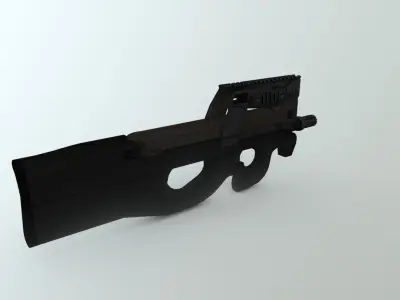 SMG P90 Low-poly 3D model