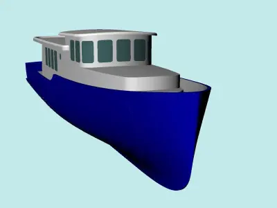 Tour Boat 3D model