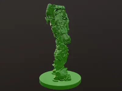 FALLOUT POWER ARMOR BASE SCULPTURE 3D model