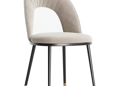 Hoff Soho dining chair set 3D model