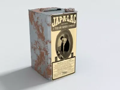 laos Can Of Varnish Low-poly 3D model