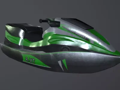 Water Scooter Low-poly 3D model