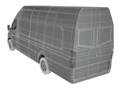 MERCEDES Sprinter Freightliner panel van 3D model